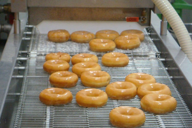 12000 Adet / Saat Kapasiteli Kumlama Yüzeyi Endüstriyel Donut Makinesi