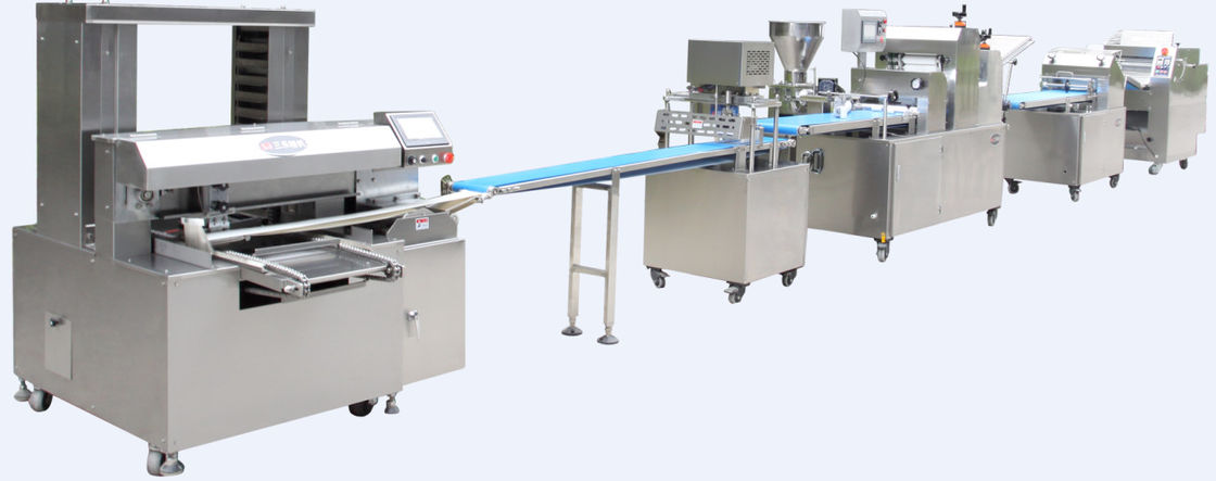 1000-20000 Kg / Hr Endüstriyel Ekmek Yapma Makinesi Genişliği 370mm Çalışma Genişliği